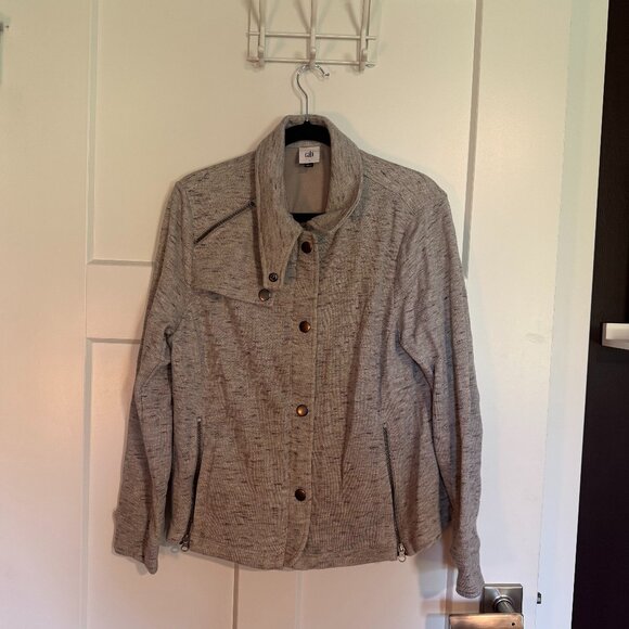 Grey/Black Cabi long sleeved jacket Large - Picture 1 of 7